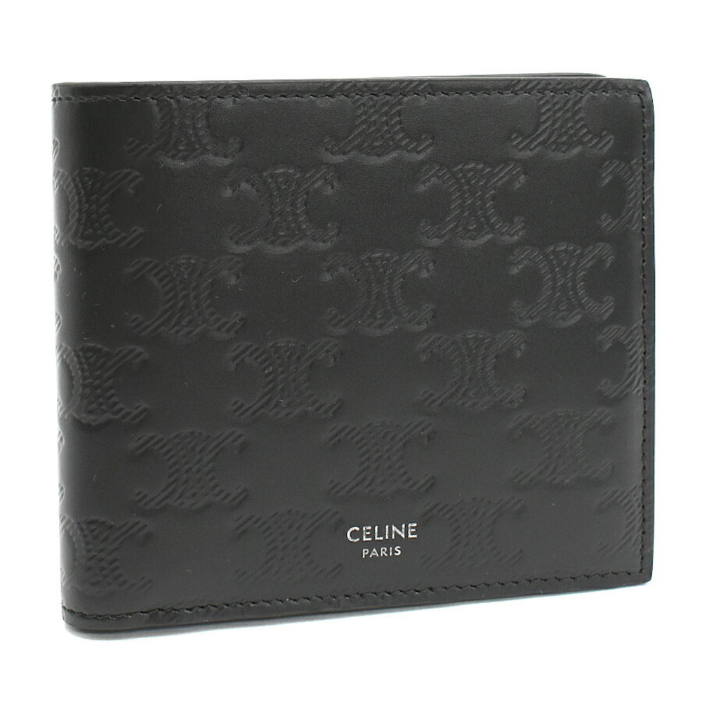 Celine Triomphe Bifold Wallet Leather